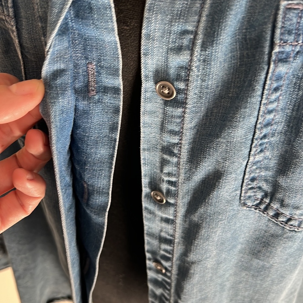 Denim Button Down - image 2